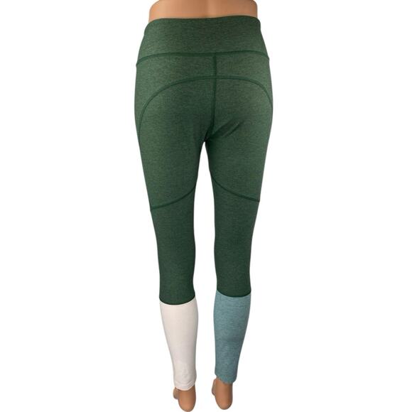 Outdoor Voices Women's Green Colorblock Yoga Workout Athletic Leggings Pants S - Picture 3 of 4